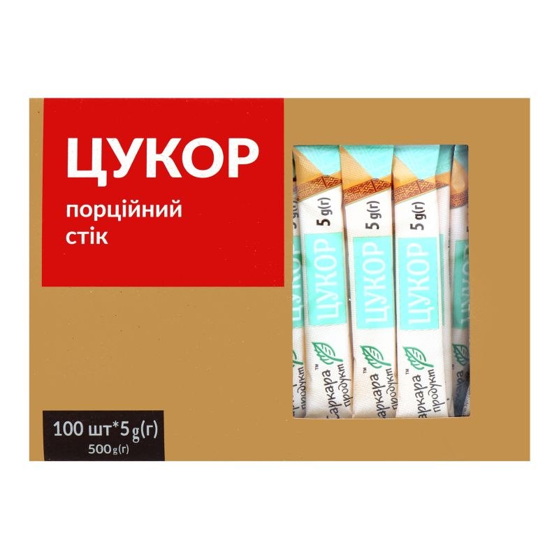 Цукор в стіках 100х5г